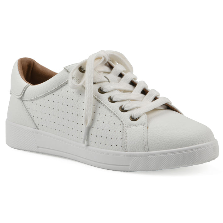 Uniform Sneaker - White Faux Leather
