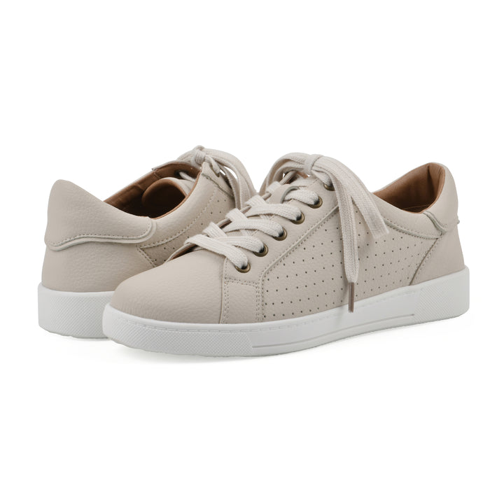 Uniform Sneaker - Bone Faux Leather