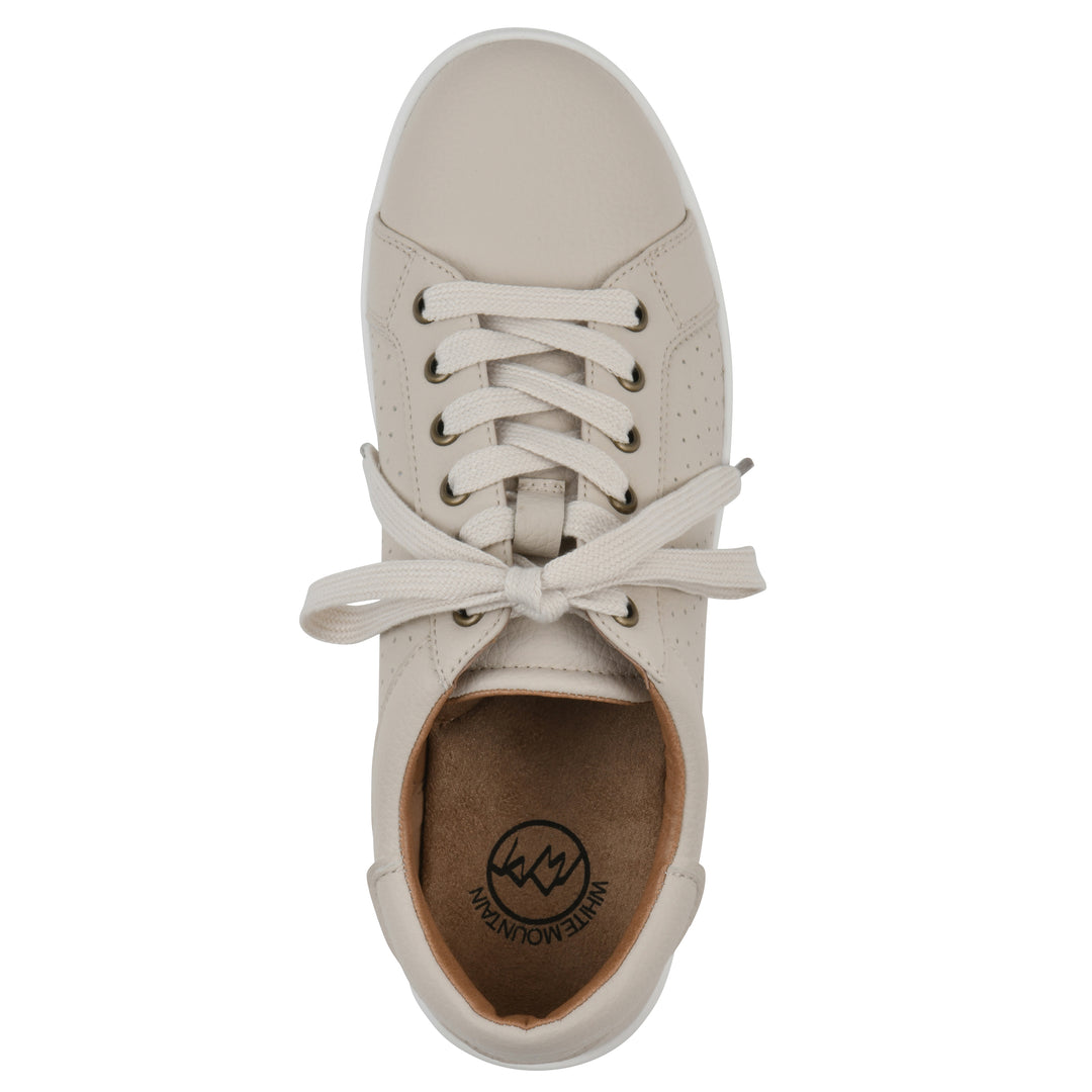 Uniform Sneaker - Bone Faux Leather