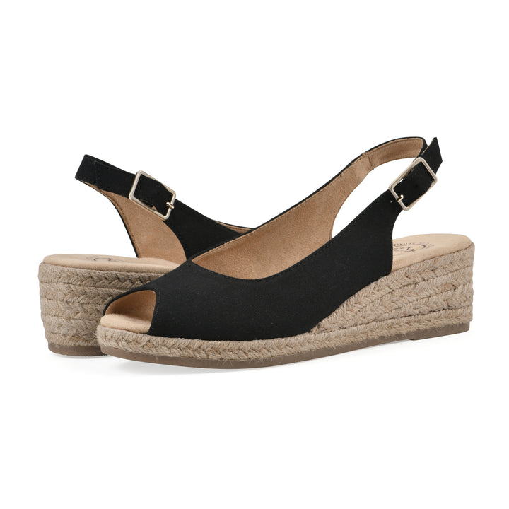 Maize Wedge - Black Fabric