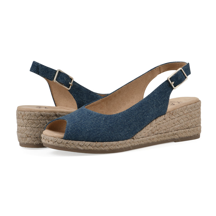 Maize Wedge - Dark Blue Denim Fabric