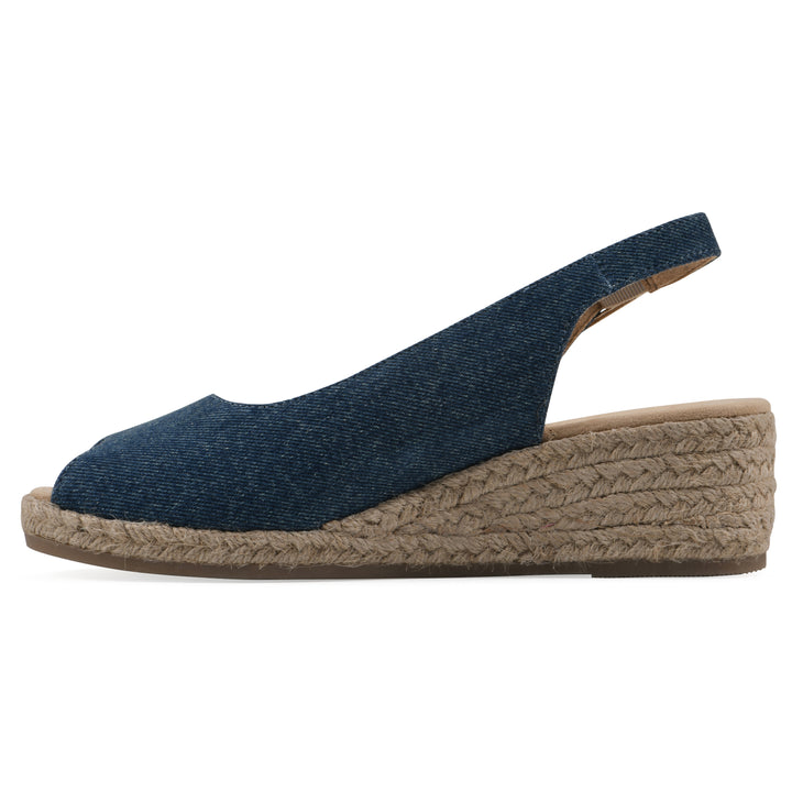 Maize Wedge - Dark Blue Denim Fabric