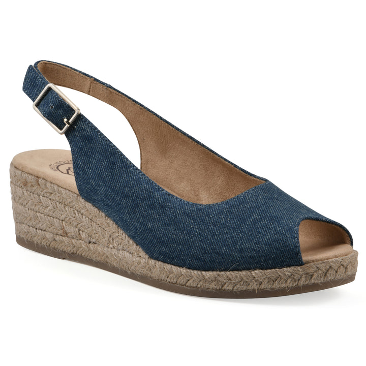 Maize Wedge - Dark Blue Denim Fabric