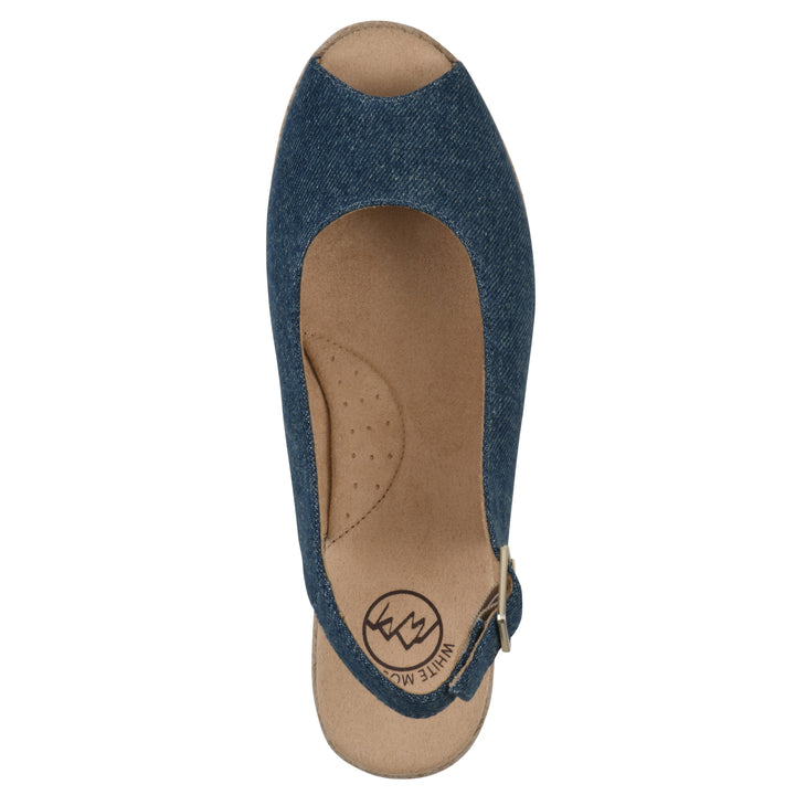 Maize Wedge - Dark Blue Denim Fabric