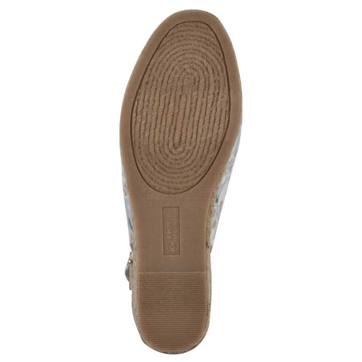 Maize Wedge - Light Blue Floral Fabric