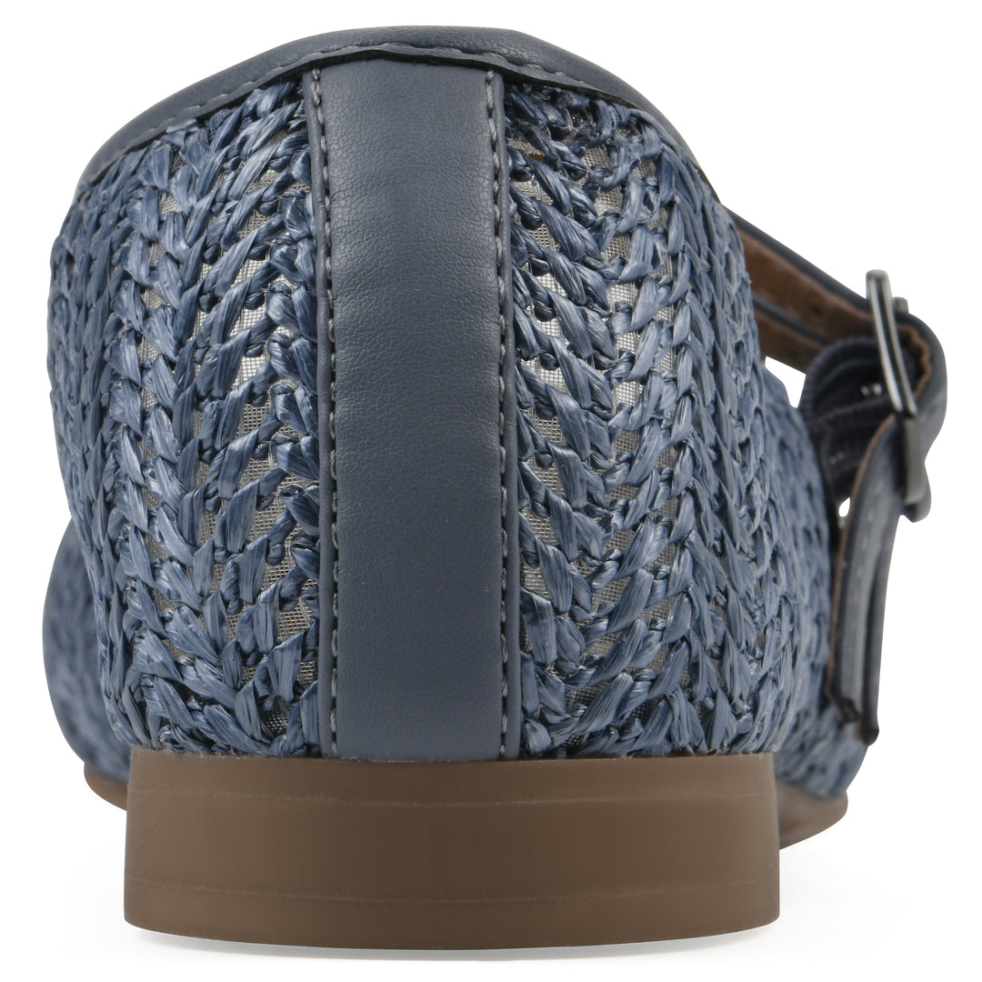 Bocage Flat - Blue Raffia