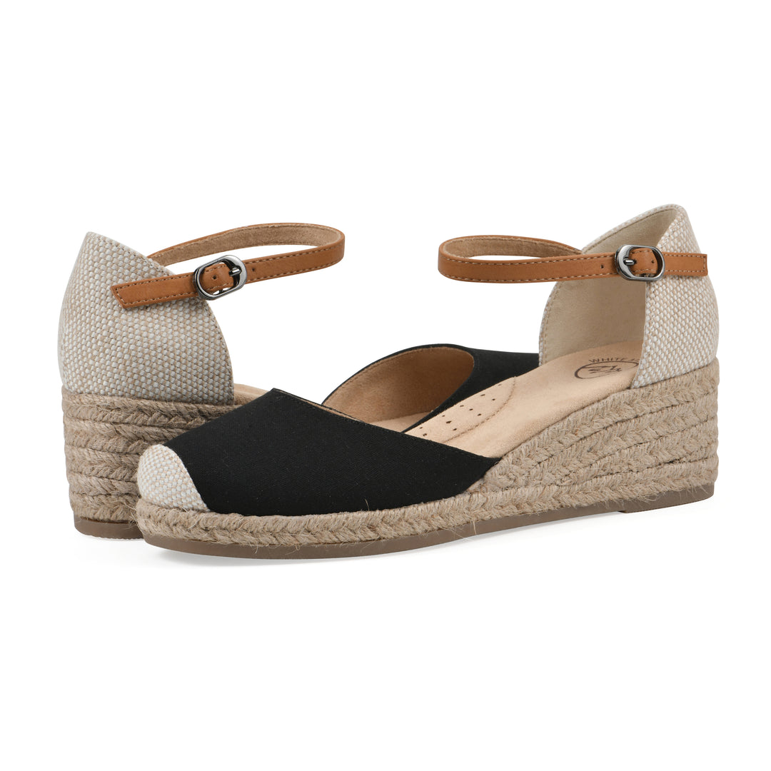 Maintain Wedge - Black Fabric