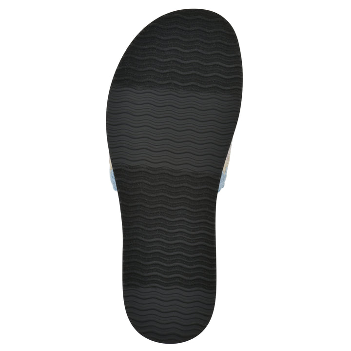 Maxim Sandal - Dusty Teal & Lavender Fabric