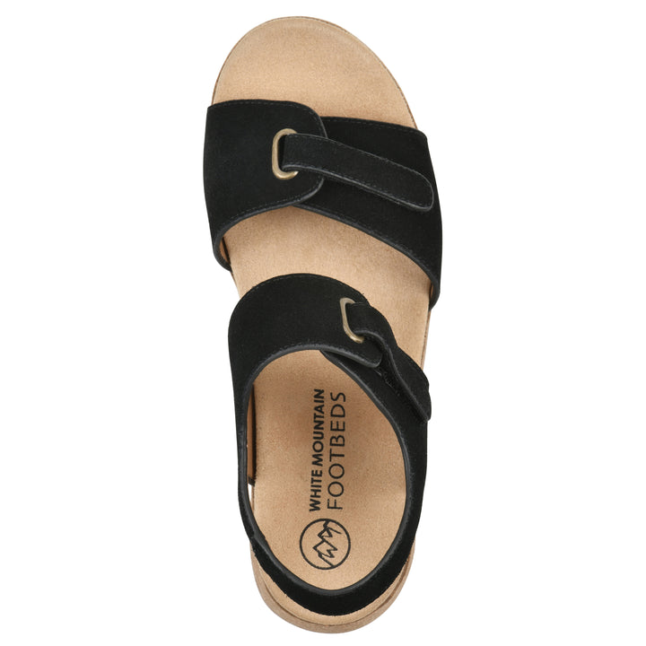 Gelato Wedge Sandal - Black Suede