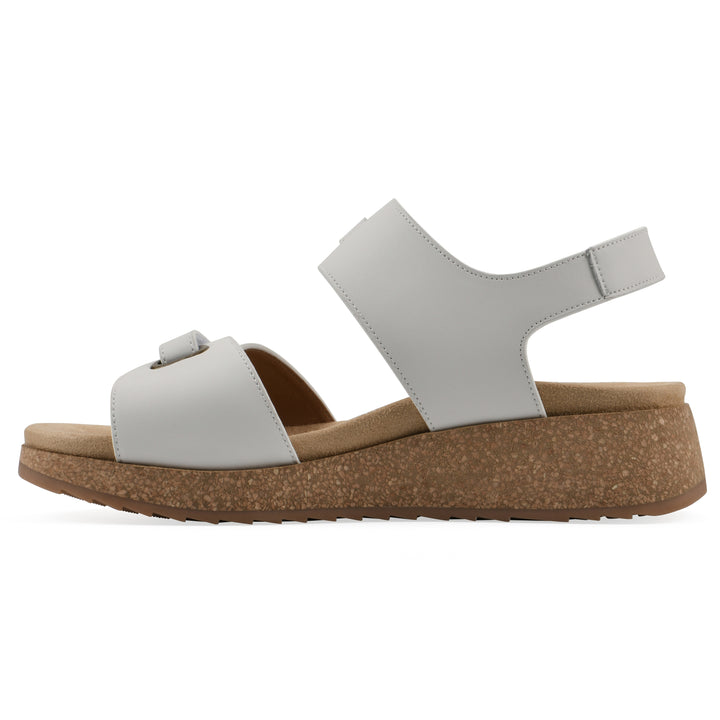 Gelato Wedge Sandal - White Leather