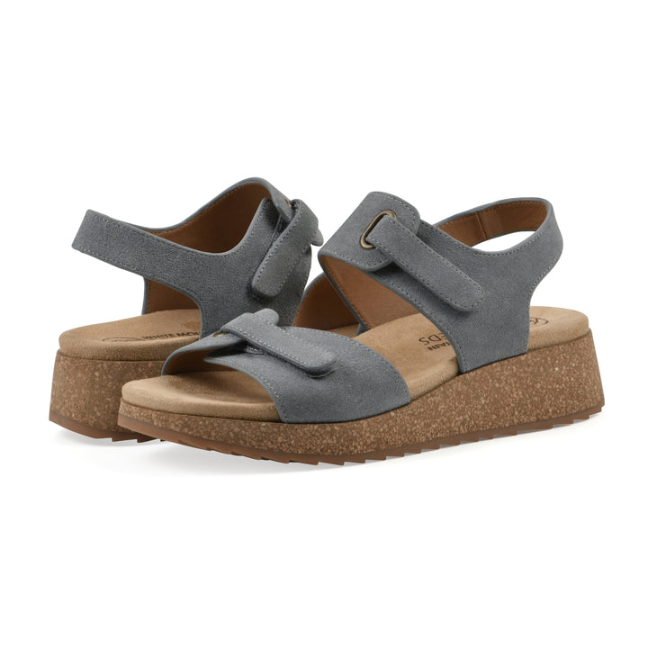 Gelato Wedge Sandal - Blue Raspberry Suede