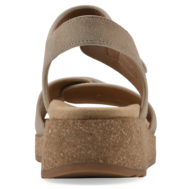 Gelato Wedge Sandal - Sandal Wood Suede