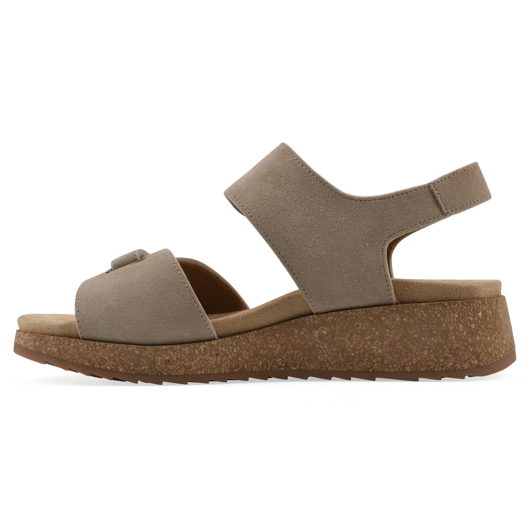Gelato Wedge Sandal - Sandal Wood Suede