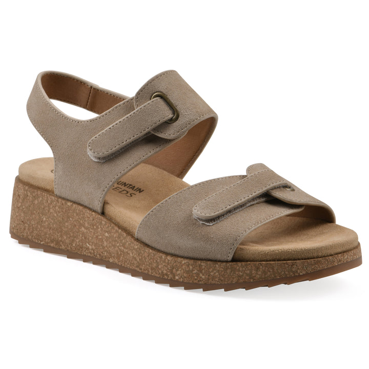 Gelato Wedge Sandal - Sandal Wood Suede