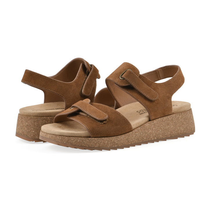 Gelato Wedge Sandal - Whiskey Suede