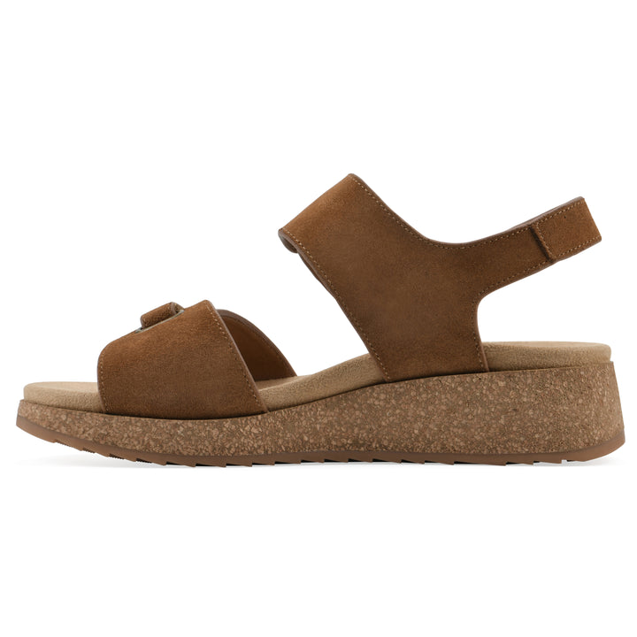 Gelato Wedge Sandal - Whiskey Suede