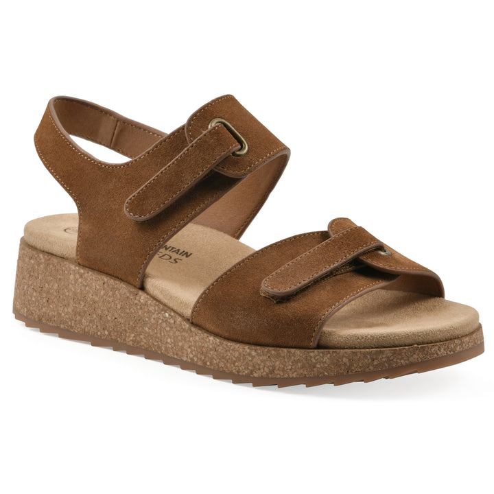 Gelato Wedge Sandal - Whiskey Suede