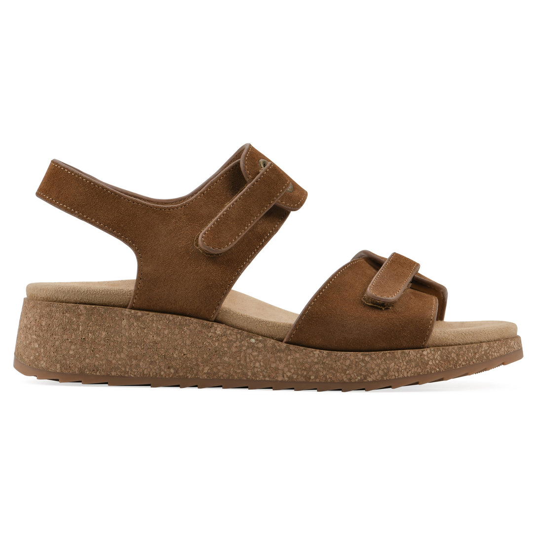 Gelato Wedge Sandal - Whiskey Suede