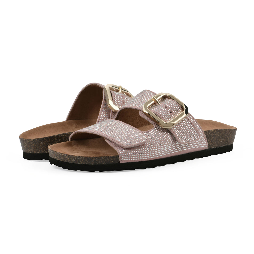 Granitas Footbeds Sandal - Blush Suede