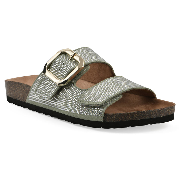 Granitas Footbeds Sandal - Sage Green Suede