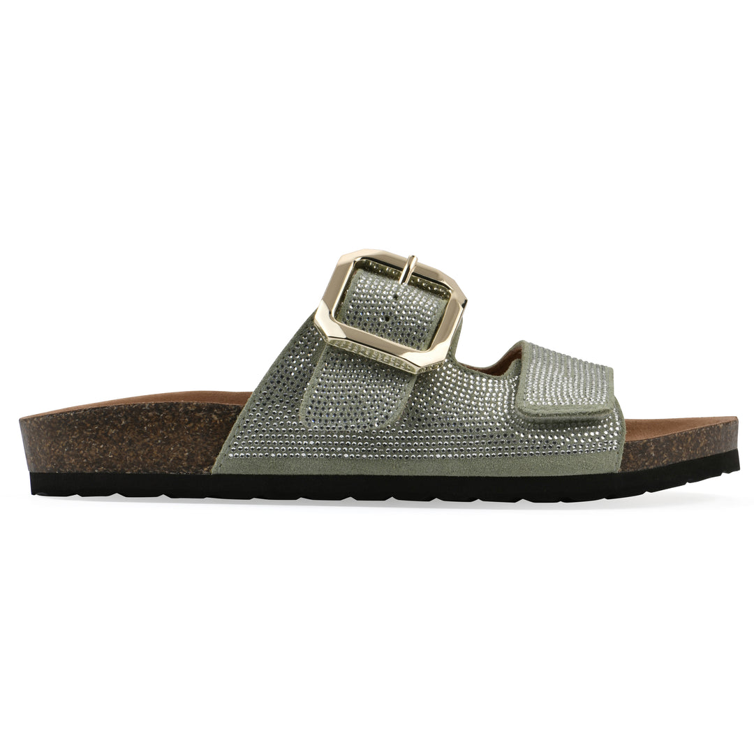 Granitas Footbeds Sandal - Sage Green Suede