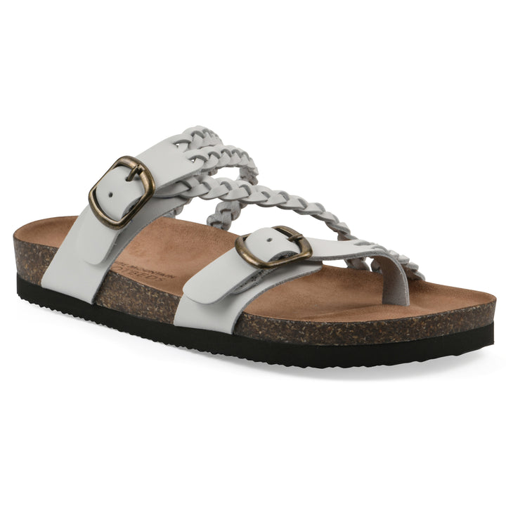 Haziest Footbeds Sandal - White Leather