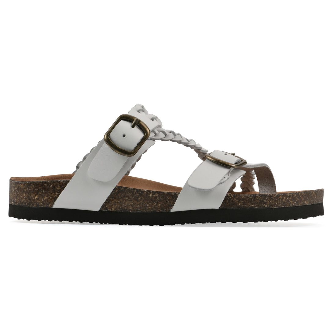 Haziest Footbeds Sandal - White Leather