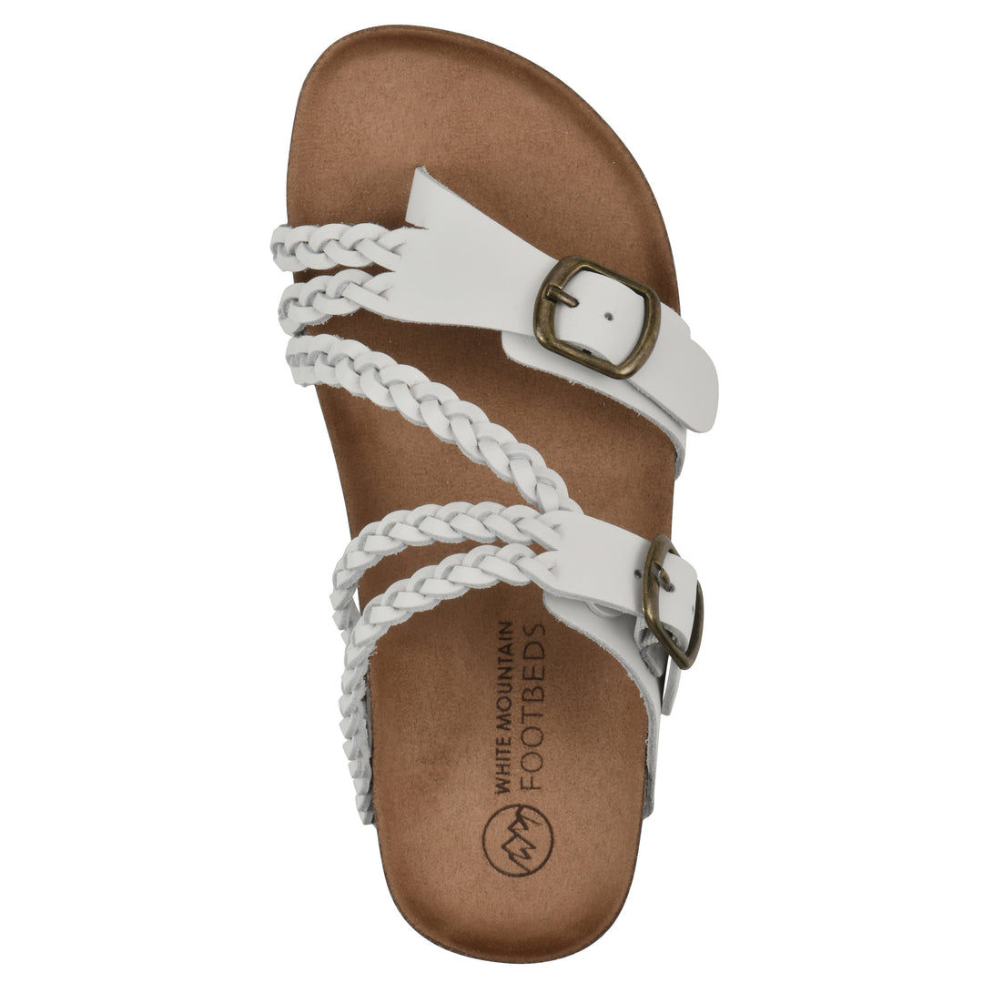 Haziest Footbeds Sandal - White Leather