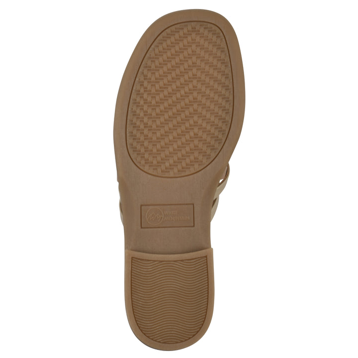 Mazy Sandal - Gold Metallic Faux Leather