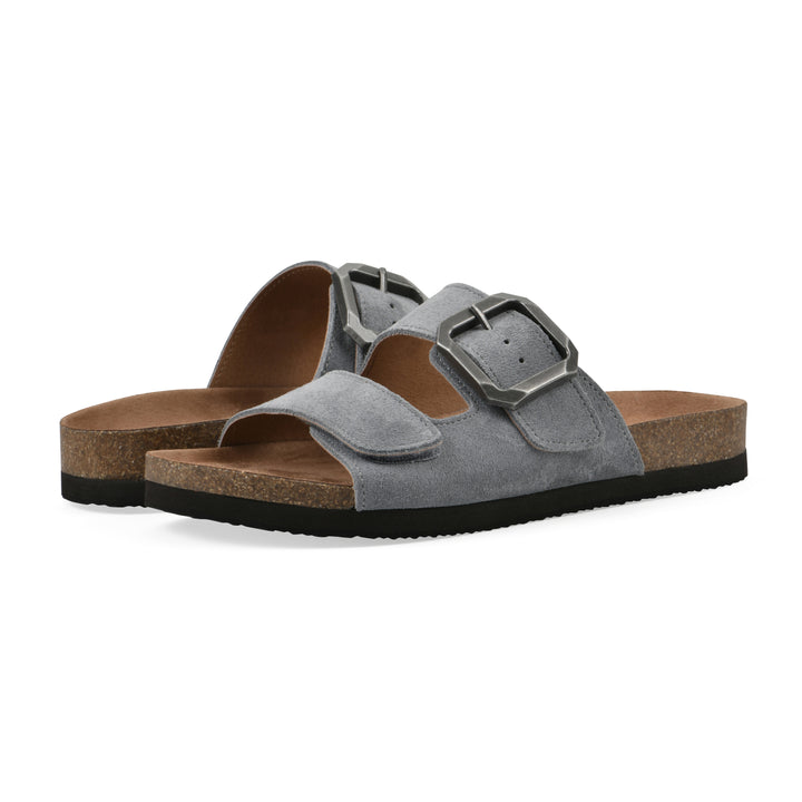 Hayloft Footbeds Sandal - Blue Raspberry Suede