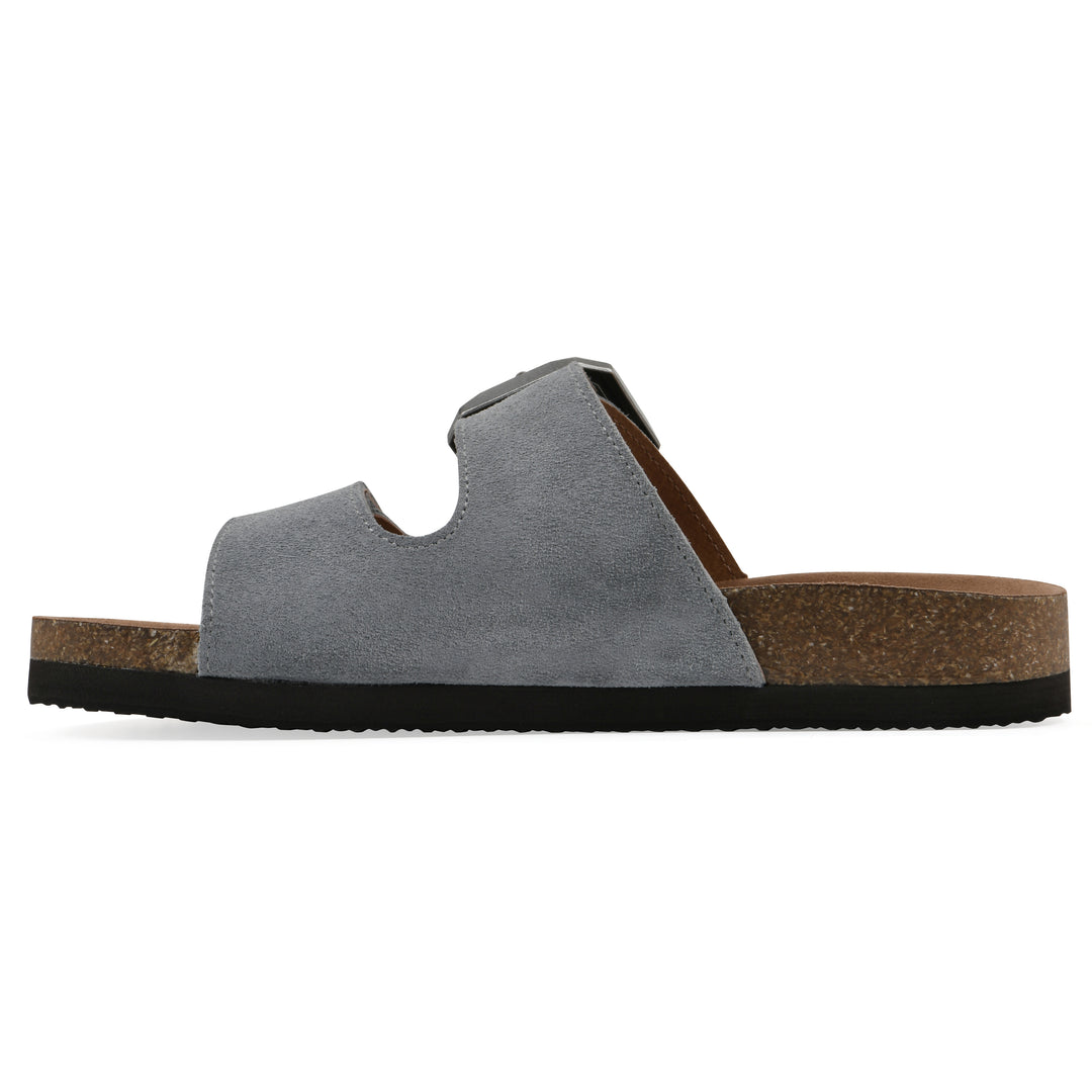 Hayloft Footbeds Sandal - Blue Raspberry Suede