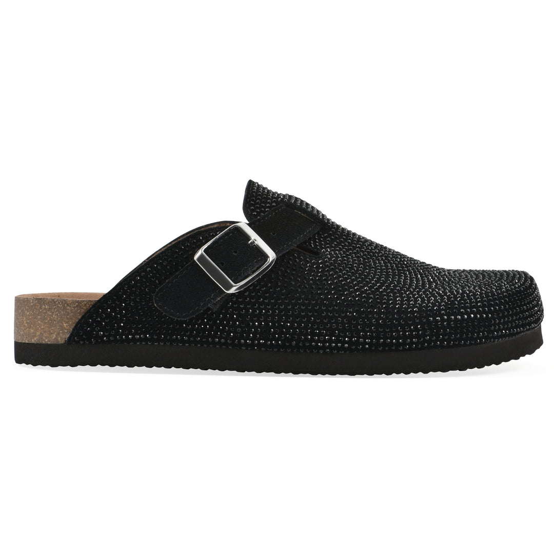 Bellamy Footbeds Clog - Black Suede