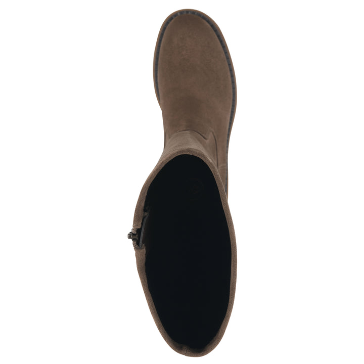 Marcella Tall Boot - Dark Taupe Faux Leather