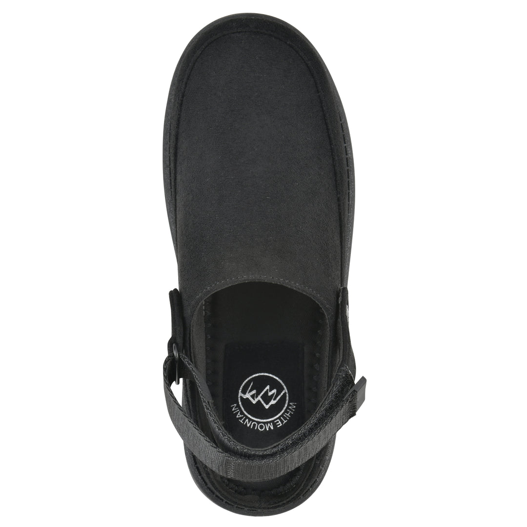Icebound Clog - Black Faux Suede