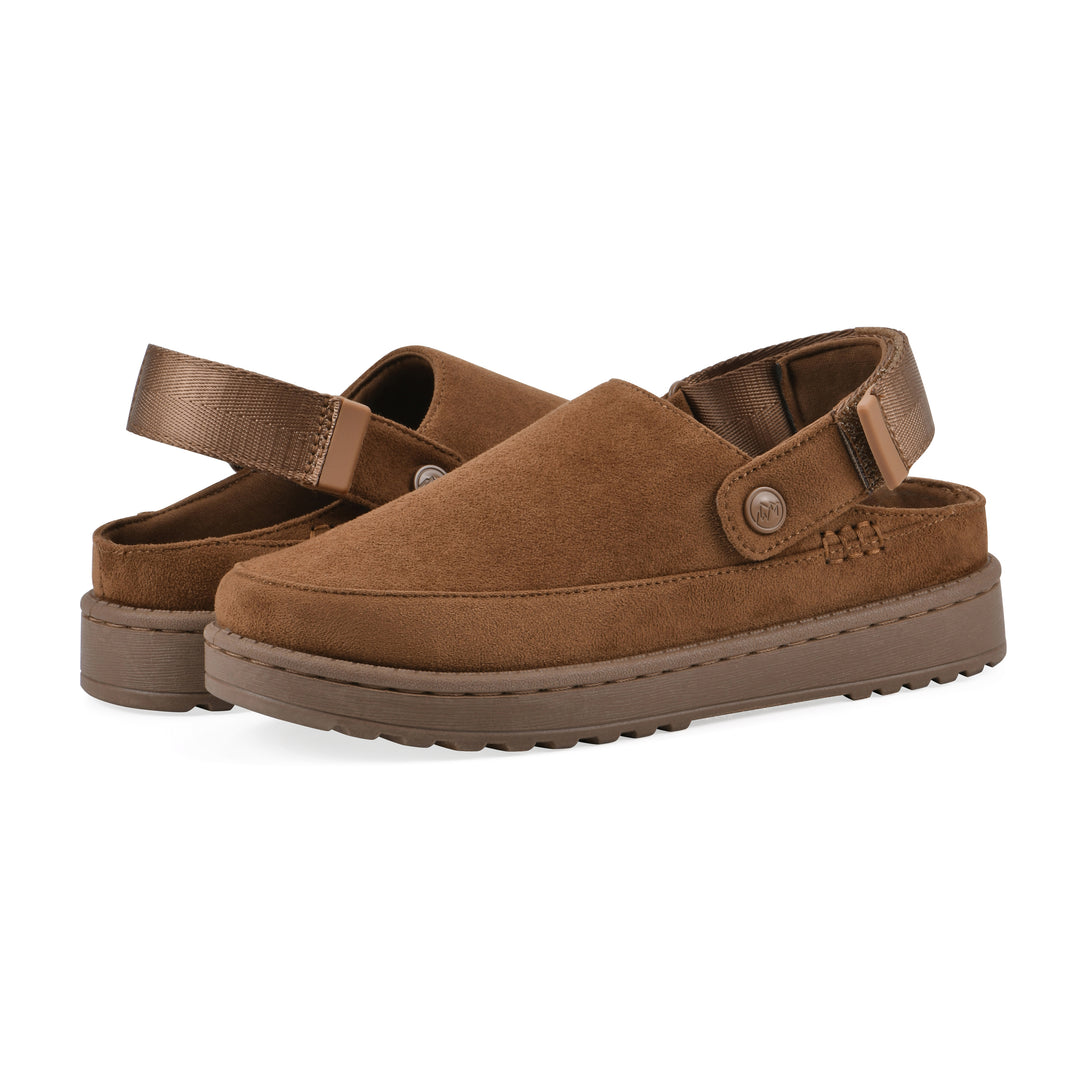 Icebound Clog - Chestnut Faux Suede