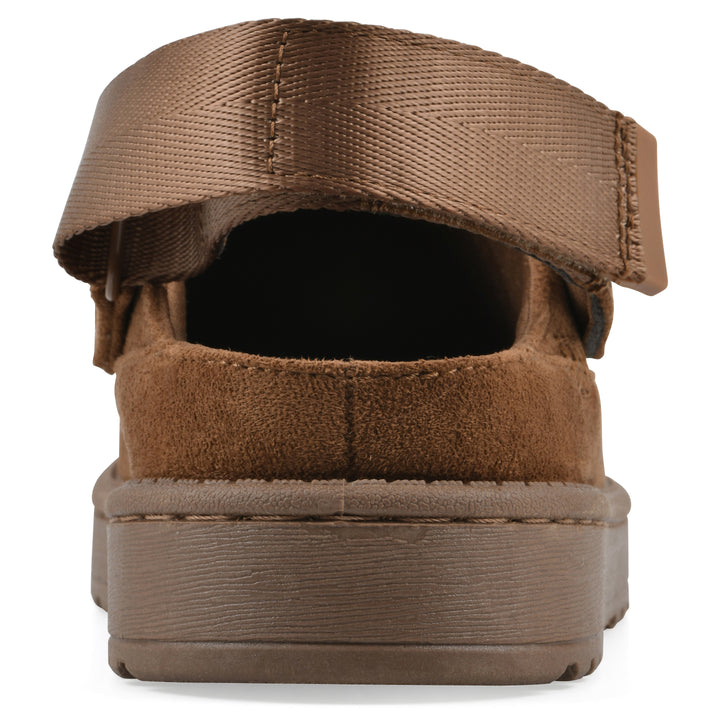 Icebound Clog - Chestnut Faux Suede