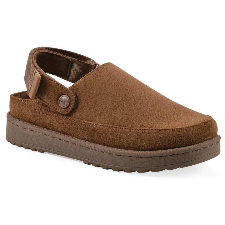 Icebound Clog - Chestnut Faux Suede
