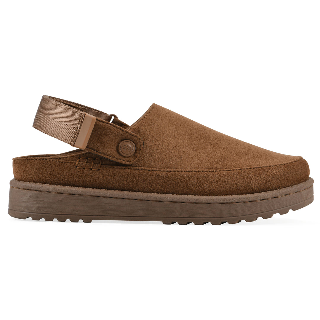 Icebound Clog - Chestnut Faux Suede