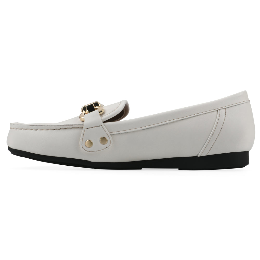 Wayside Loafer - White Faux Leather