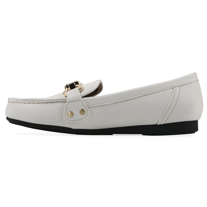 Wayside Loafer - White Faux Leather