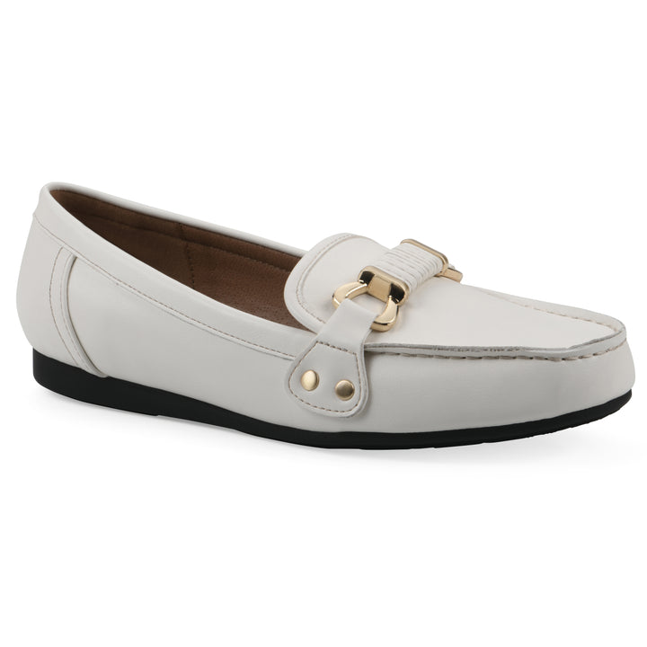 Wayside Loafer - White Faux Leather