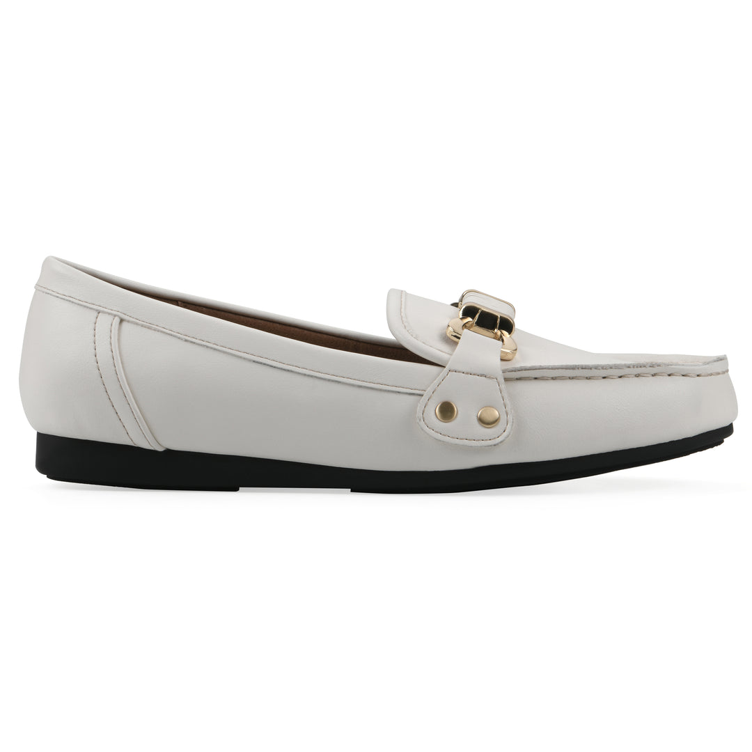 Wayside Loafer - White Faux Leather