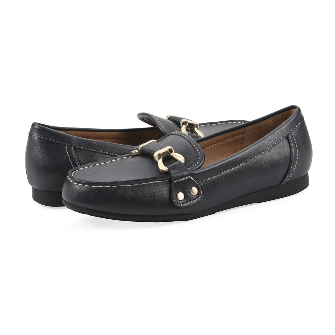 Wayside Loafer - Navy Faux Leather