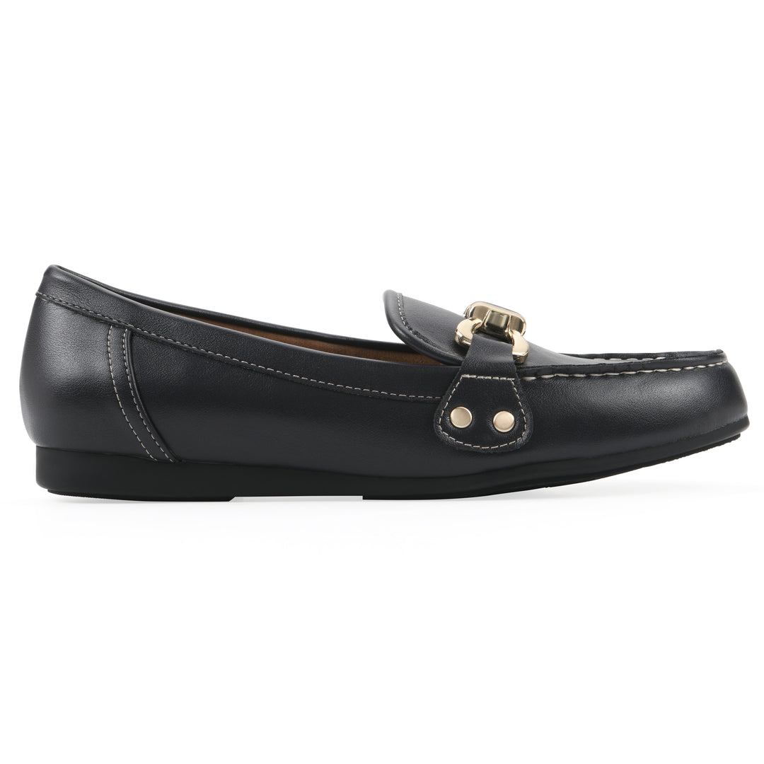 Wayside Loafer - Navy Faux Leather