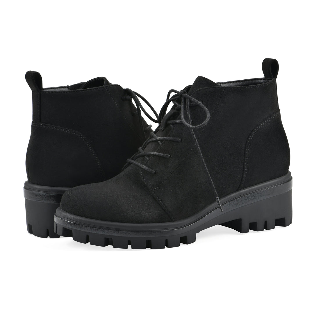 Tariq Bootie - Black Faux Suede