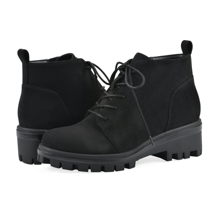 Tariq Bootie - Black Faux Suede