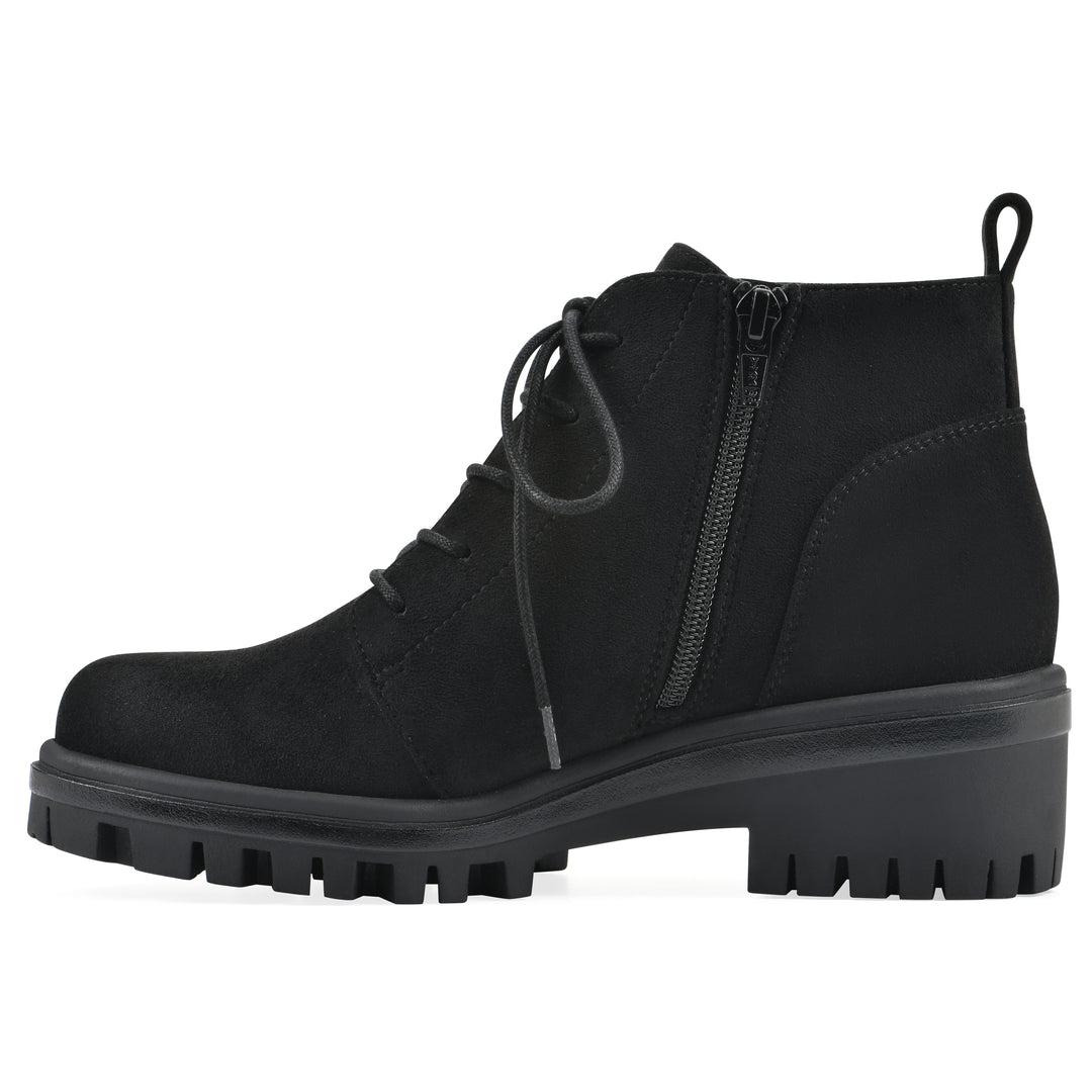 Tariq Bootie - Black Faux Suede