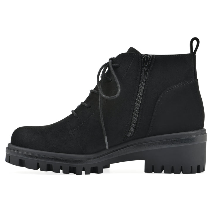 Tariq Bootie - Black Faux Suede