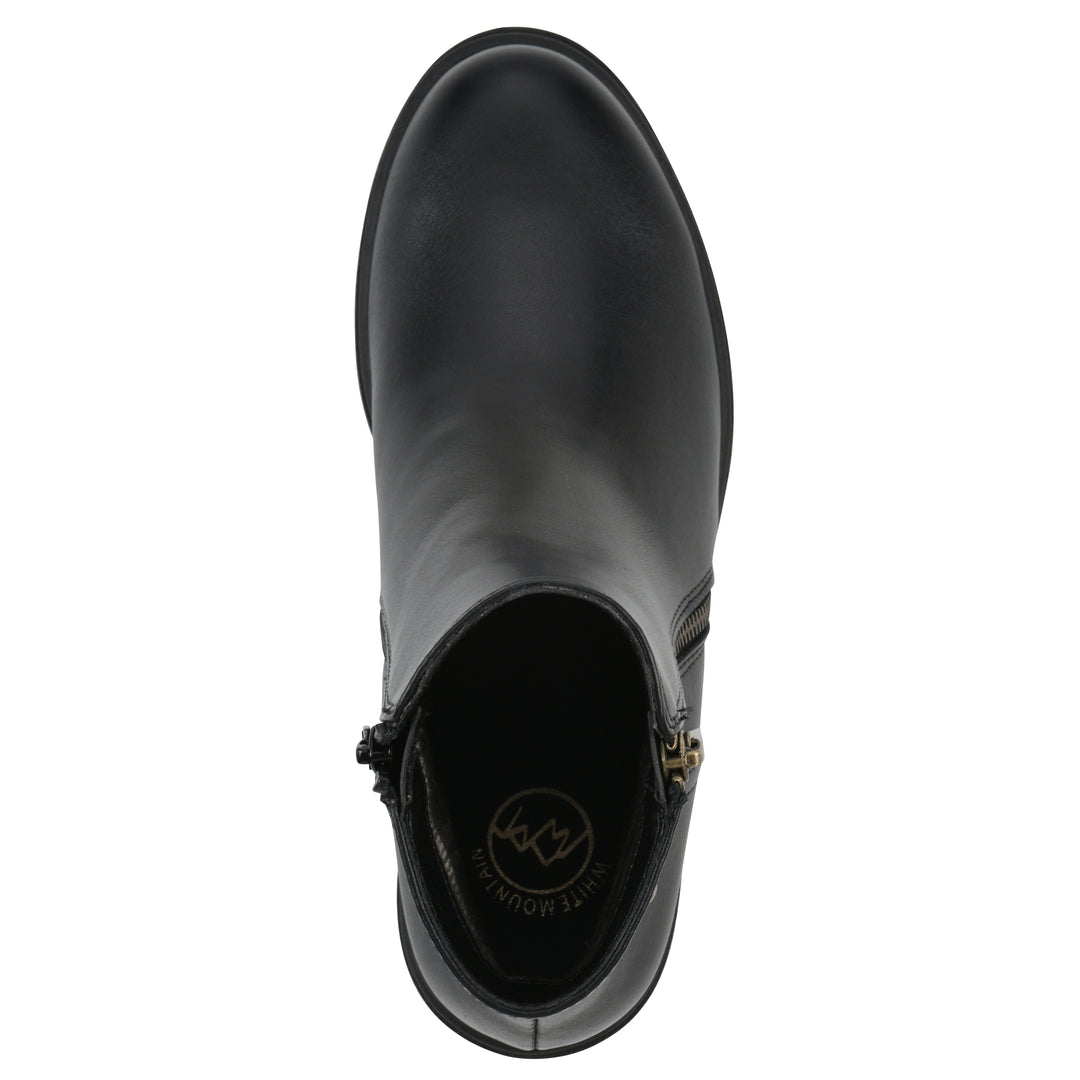 Tahj Bootie - Black Faux Leather