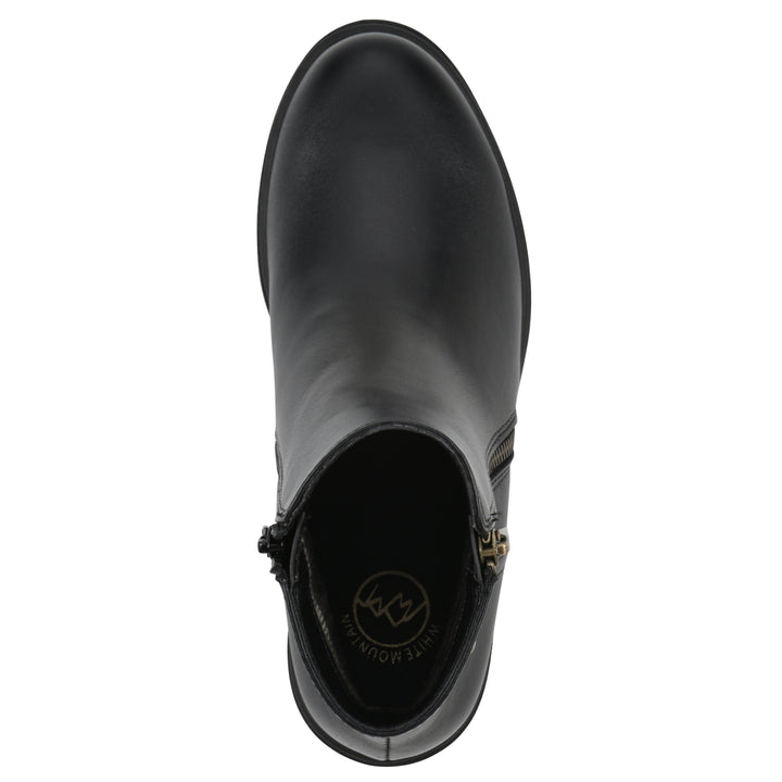 Tahj Bootie - Black Faux Leather